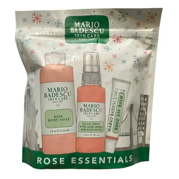 Mario Badescu Rose Winter Essentials Trio Holiday Gift Set - NEW - Picture 6 of 11